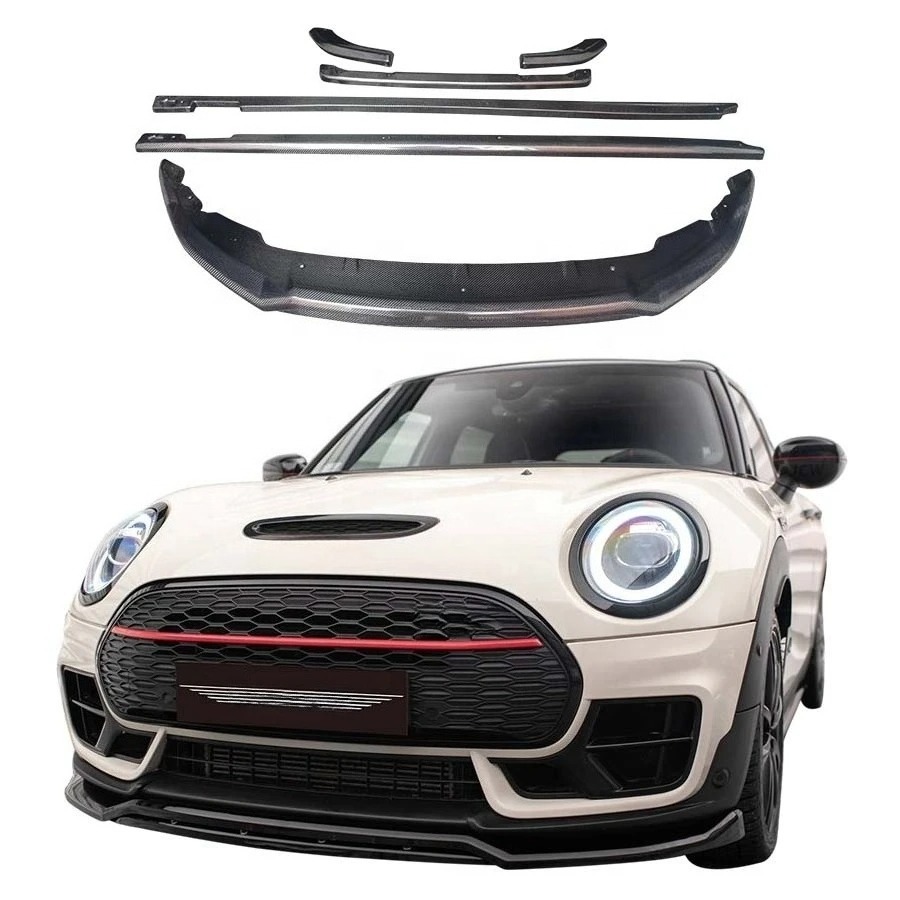 Mini Cooper Clubman John Cooper Works F54 Body Kit New Carbon Fiber Front Rear Splitter Side Skirts with Exhaust Bumper Cut-Outs